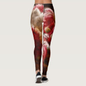 Peony Flowers Close-up Sketch Leggings (Achterkant)