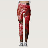 Peony Flowers Close-up Sketch Leggings (Voorkant)