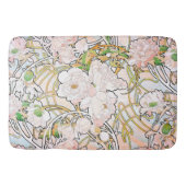 Peony Flowers Floral Art Nouveau Bath Mat (Voorkant)
