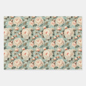  Peony Flowers Inpakpapier Vel (Voorkant 3)