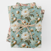 Peony Flowers Inpakpapier Vel (In situ)