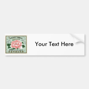 Peony Flowers Japans Zijderlabel Bumpersticker