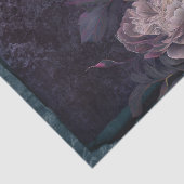 Peony Flowers op Donkere Paarse ontkoppeling Tissuepapier (Detail)