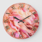 Peony Fluff Grote Klok (Voorkant)