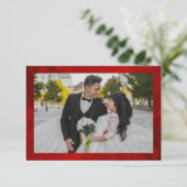 Peony foto Chinese bruiloft Bedankkaart (Staand voorkant)