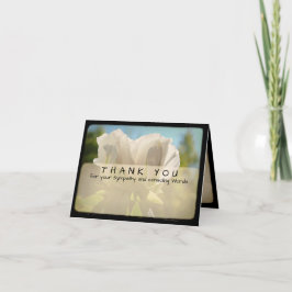 Peony  Foto Sympathie Bedankt Opmerking Kaart 4