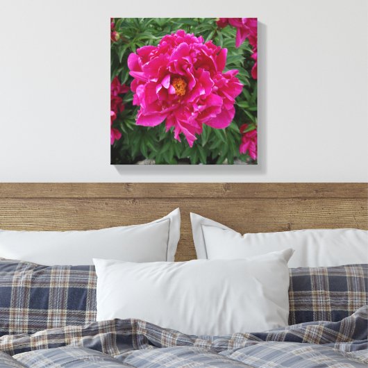 Peony Fotoprint Canvas (Insitu (Slaapkamer))