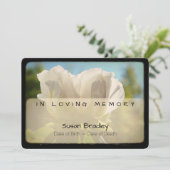 Peony  Funeral Memorial Service 2 Kaart (Staand voorkant)