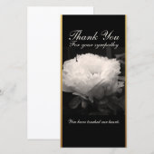 Peony Funeral Sympathie Hartelijk dank Bedankkaart (Voorkant / Achterkant)