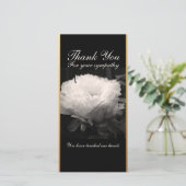 Peony Funeral Sympathie Hartelijk dank Bedankkaart (Staand voorkant)