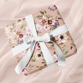 Peony Garden Adobe Clay Wedding Cadeaupapier