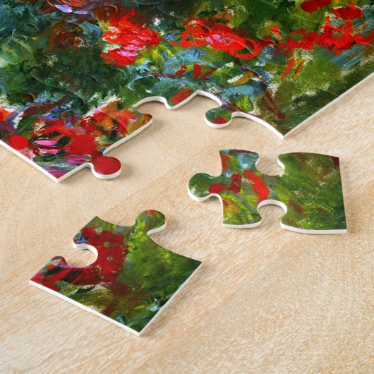 Peony Garden Claude Monet Fine Art Legpuzzel (Zijkant)