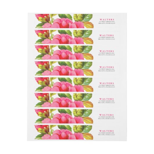 Peony Garden Floral | Vrijgezellenfeest Adresetike (Vel)