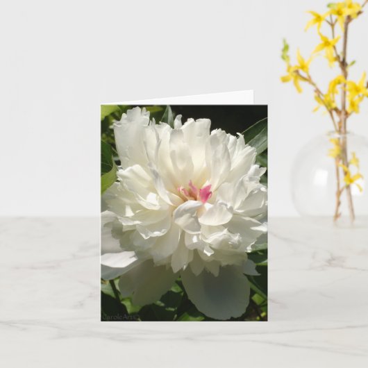 Peony Garden Kaart (Gele Bloem)