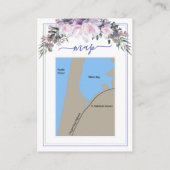 Peony Garden Lavender White Wedding Details Informatiekaartje (Achterkant)