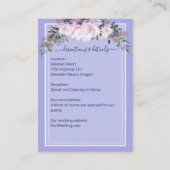 Peony Garden Periwinkle Lavender Weddenschap Detai Informatiekaartje (Voorkant)