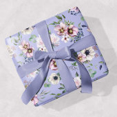 Peony Garden Periwinkle Lavender Wedding Cadeaupapier