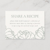 Peony Garden Vrijgezellenfeest Receptenbehuizing K Informatiekaartje (Voorkant)