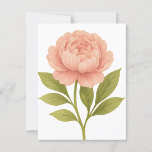 Peony - Gelukkig leven, gelukkig huwelijk Briefkaart