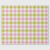Peony Gingham - Wrapping Paper Cadeaupapier (Vlak)