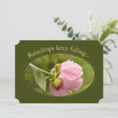 Peony glittering raindrops CC1047 Birtday card Kaart (Staand voorkant)