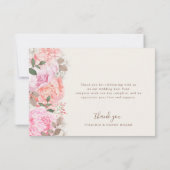 Peony Hartelijk dank Bedankkaart (Achterkant)