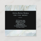 *~* Peony Heart Lotus Healer Massage Reiki Yoga Vierkante Visitekaartje (Achterkant)