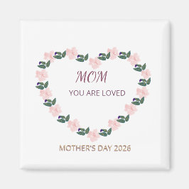 Peony Heart Mom Affection Artwork Magneet