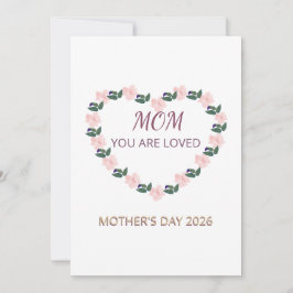 Peony Heart Mother’s Day Brunch Kaart