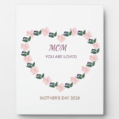 Peony Heart Tribute for Mom Fotoplaat (Voorkant)