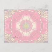 Peony Hearts Postcard Uitnodiging Briefkaart (Achterkant)