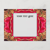 Peony Hearts Postcard Uitnodiging Briefkaart (Voorkant)