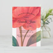 Peony In Bloom Kaart (Staand voorkant)