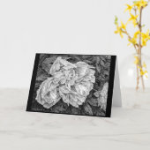 Peony in het wenskaart Rain Kaart (Gele Bloem)