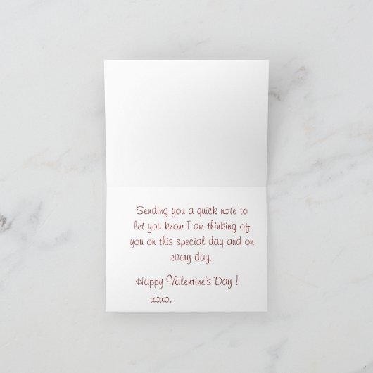 Peony in Our Heart Folded Note Kaart (Binnen)