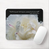 Peony Inner Peace Inspirerend Quote Mousepad Muismat (Met muis)