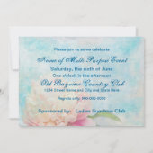 Peony Invitation - Multipurpose Kaart (Achterkant)