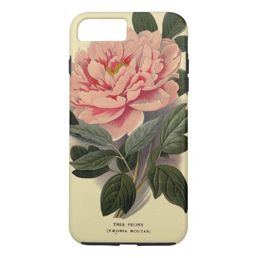 Peony iPhone 7 Plus, hard Case-Mate iPhone Case (Achterkant)