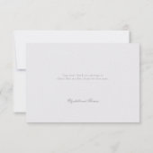 Peony Ivory Formeel Elegant Paar Notitie Trouwen Bedankkaart (Achterkant)