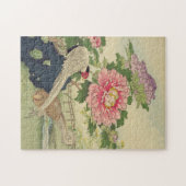 Peony, Japanse fazante kunst Legpuzzel (Horizontaal)