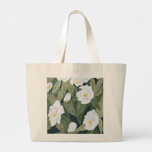 Peony Jumbo Canvas tas (Achterkant)