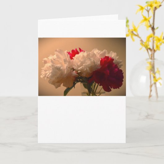Peony, kaart (Gele Bloem)
