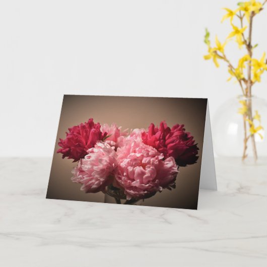 Peony, kaart (Gele Bloem)