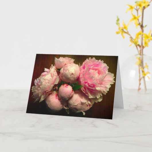Peony, kaart (Gele Bloem)