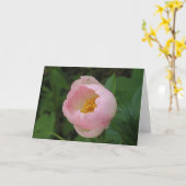 Peony Kaart (Gele Bloem)