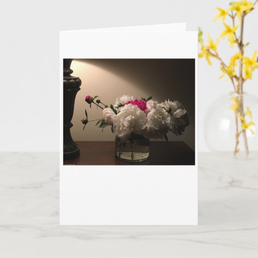 Peony, kaart (Gele Bloem)