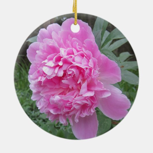 Peony Keramisch Ornament (Achterkant)