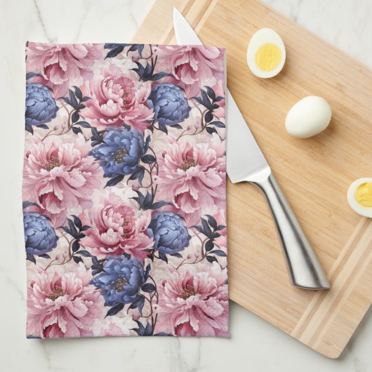 Peony keukenhanddoek (Quarter Fold)