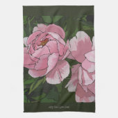 Peony keukenhanddoek (Verticaal)