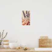 Peony & Lavender Harmony Poster (Keuken)
